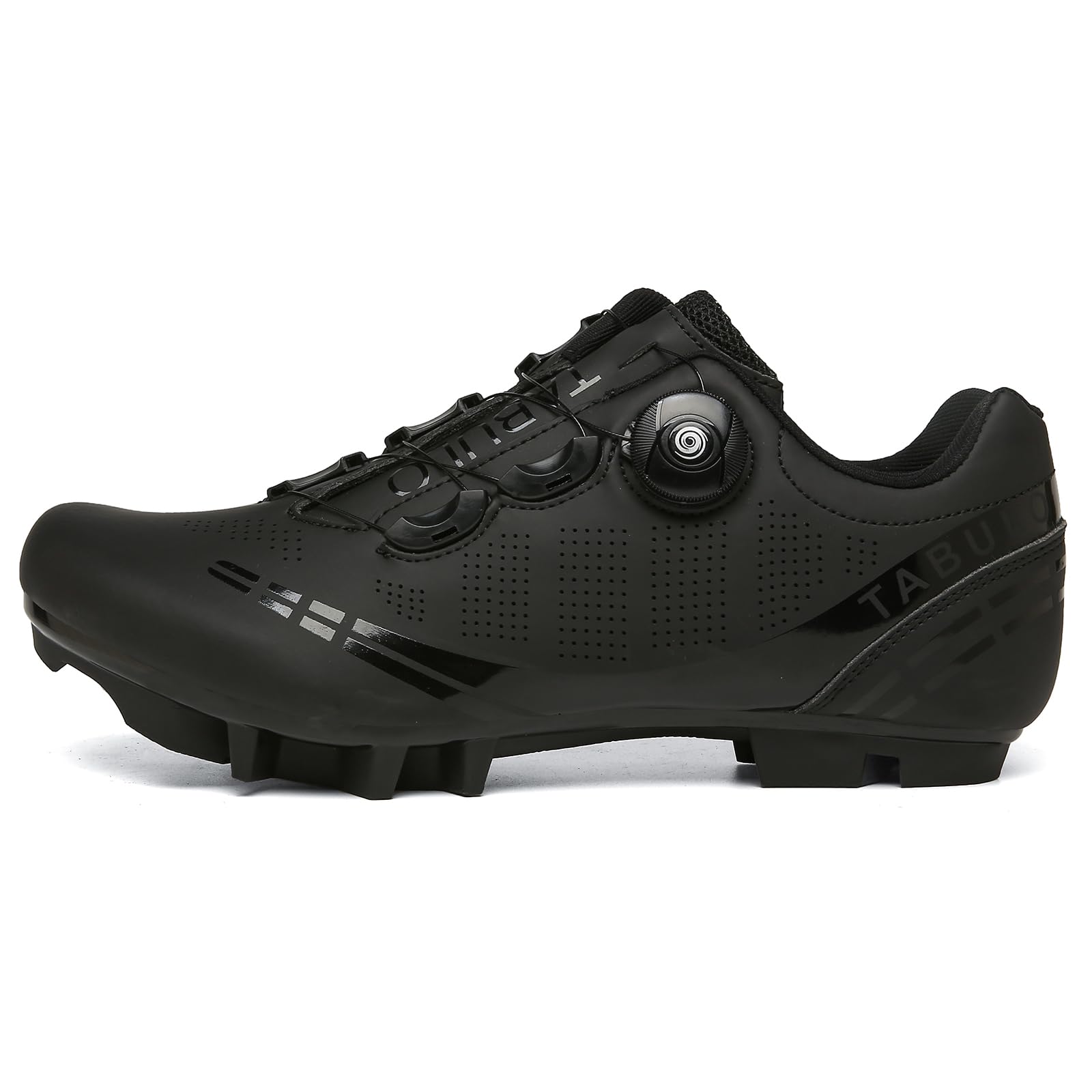 Chaussure Montagne VTT Homme, Chaussures De Cyclisme Légères Antidérapantes Compatibles avec Taquets SPD À 2 Boulons Chaussures De Verrouillage 2 Trous