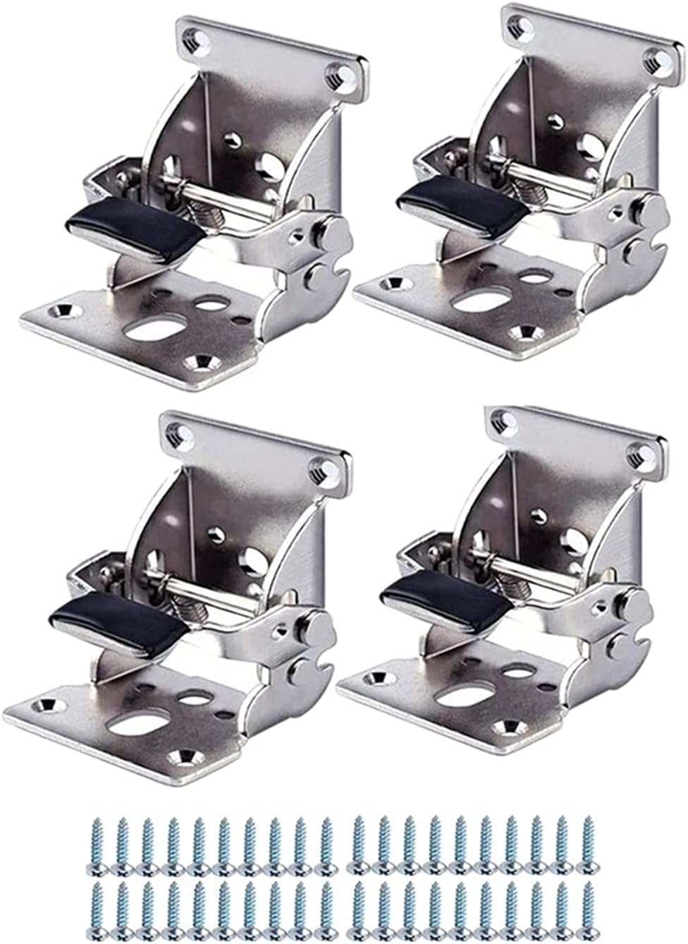 WTQZFRNSB Folding Hinge,Self-Locking Folding Hinge, Hinges, 4 Pcs Foldable Bracket-Folding Foot Hinge Bracket, Self-Locking Hinge Hardware with Screw Lock Extension for Table Legs Furniture DIY/13554