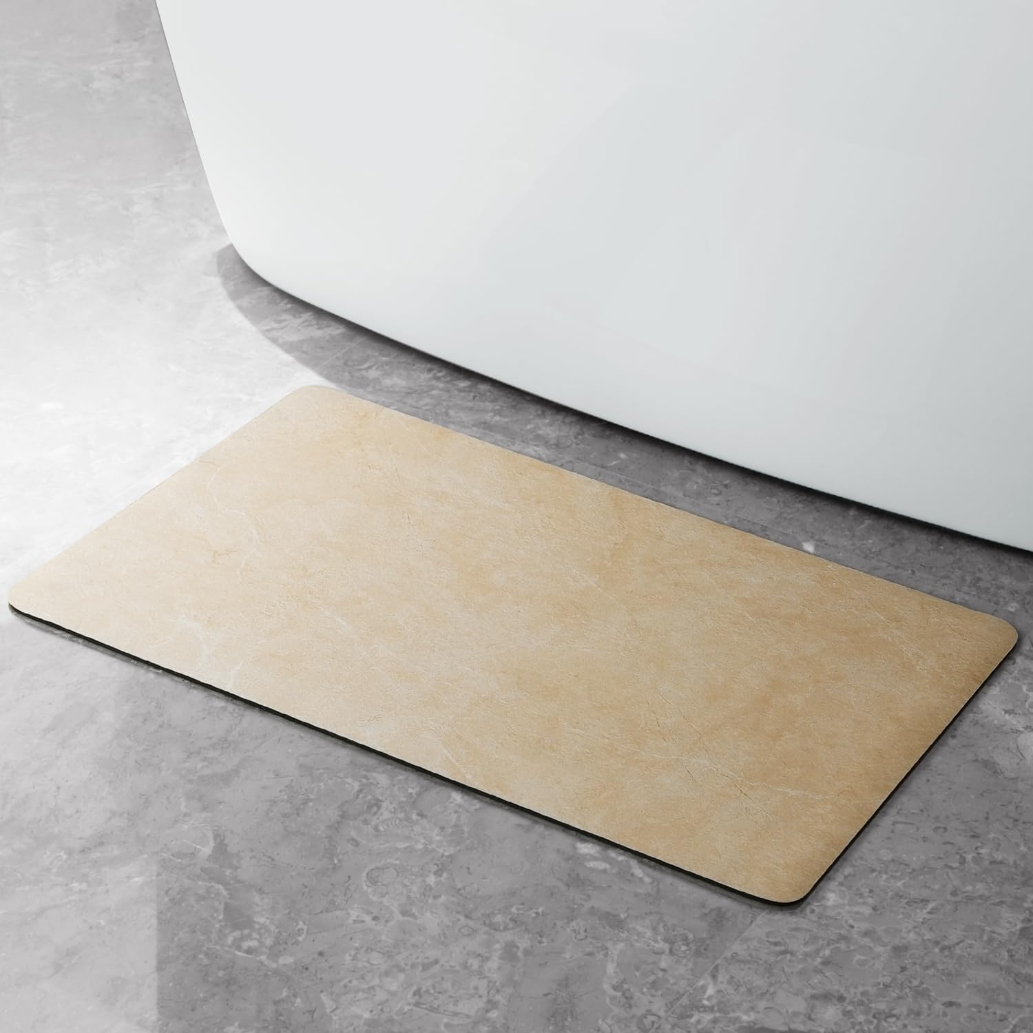 Stiio Bath Mats for Bathroom, Super Absorbent Quick Drying, Rubber Non Slip Thin Bathroom Rugs Fit Under Door, Easy Clean Shower Mat for Bathtub, Sink