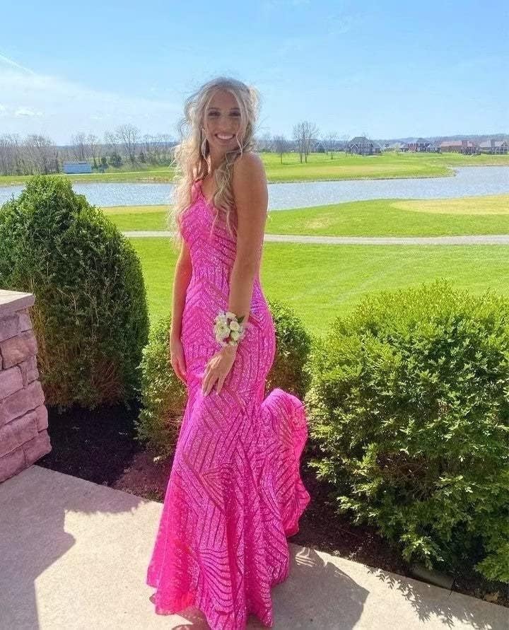 Womens One Shoulder Sequin Mermaid Corset Prom Dresses for Teens Sparkly Long Formal Evening Ball Gown ZN0123