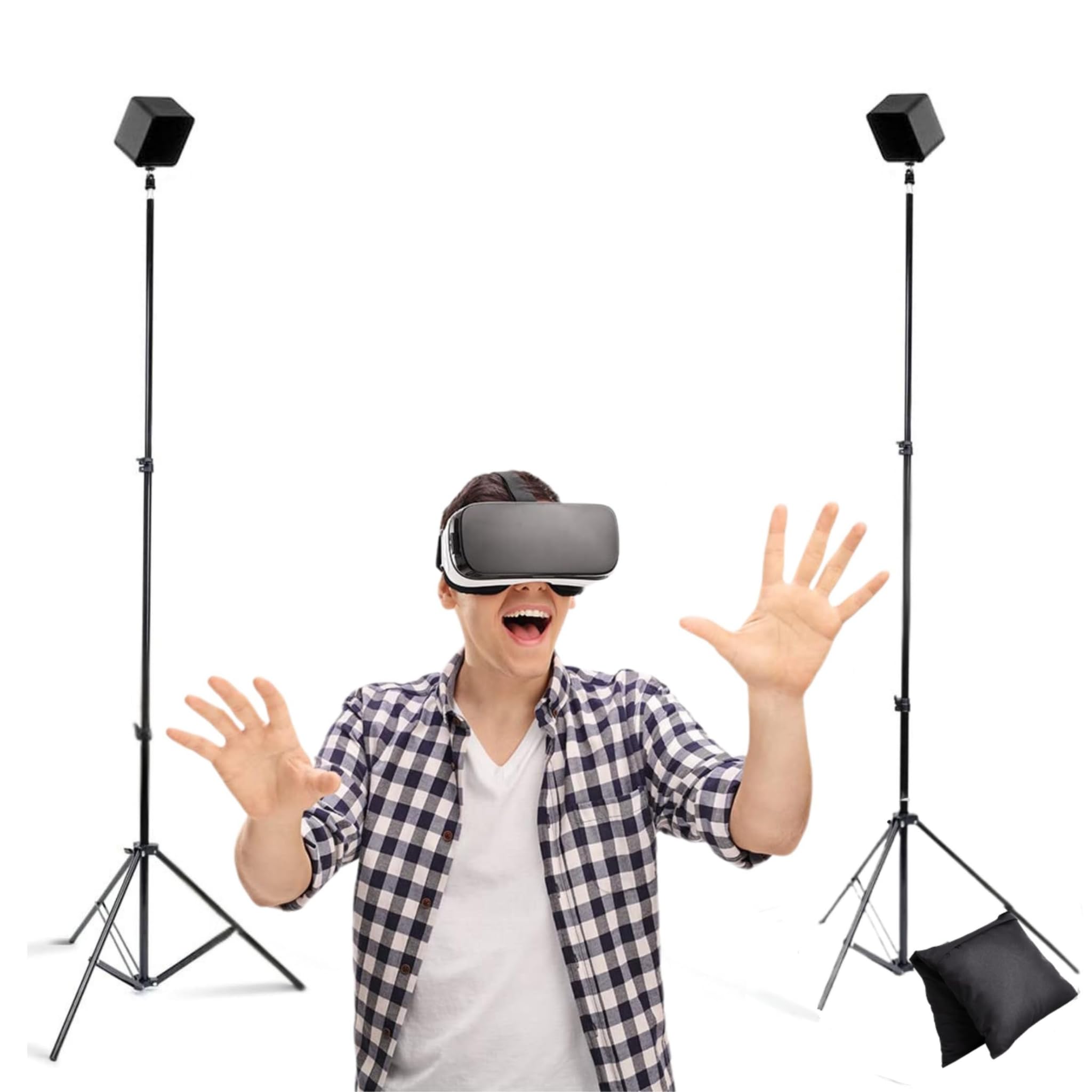 Skywin VR Tripod Stand HTC Vive Compatible Sensor Stand and Base Station for Vive Sensors or Oculus Rift Constellation (2-Pack)