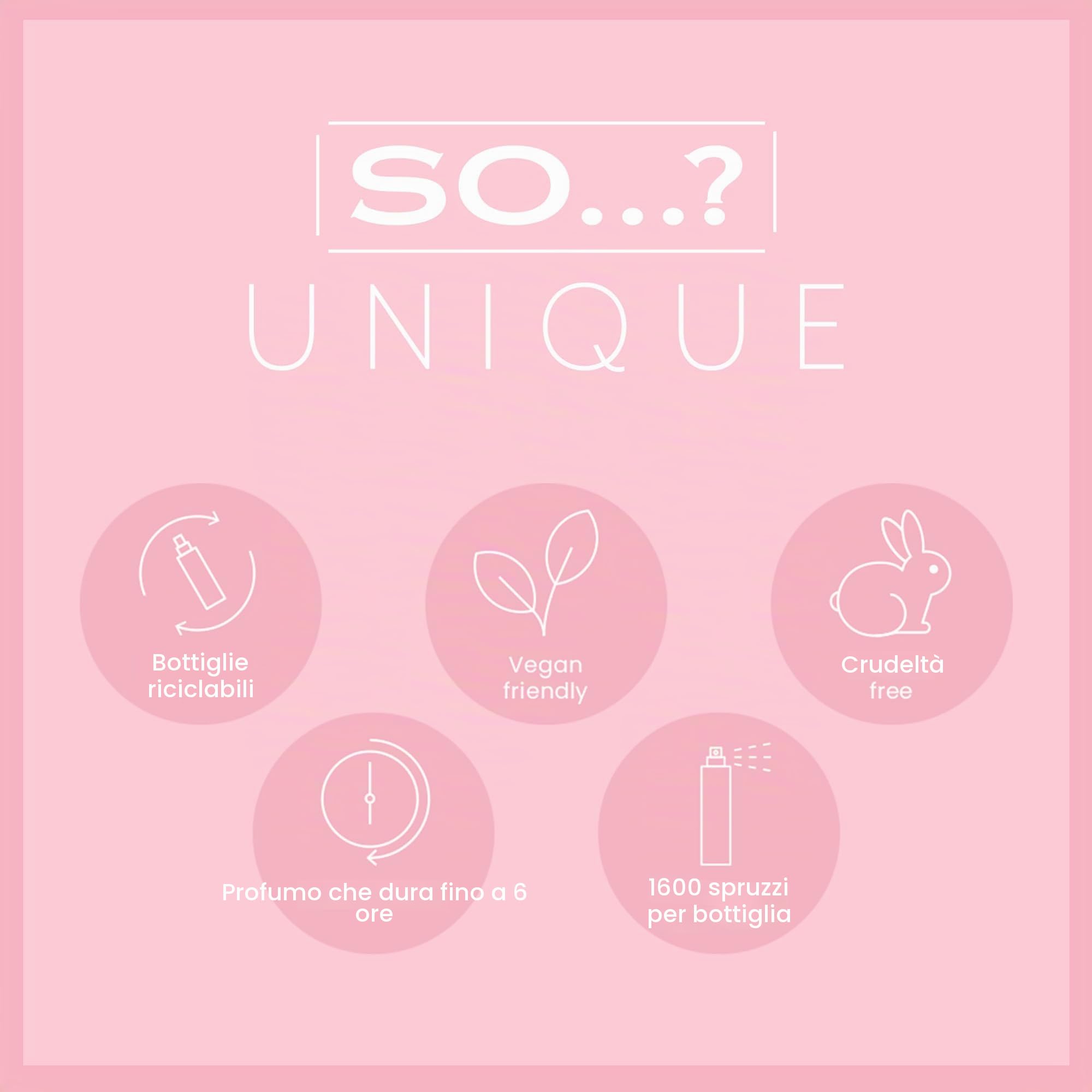 So…? Unique Grande Womens Mini Mist Gift Set, Body Mist Fragrance Spray (4x50ml)