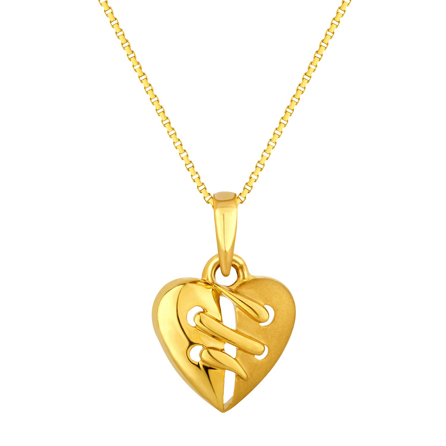 joyalukkas 22KT Yellow Gold Pendant for Girls-picture-36