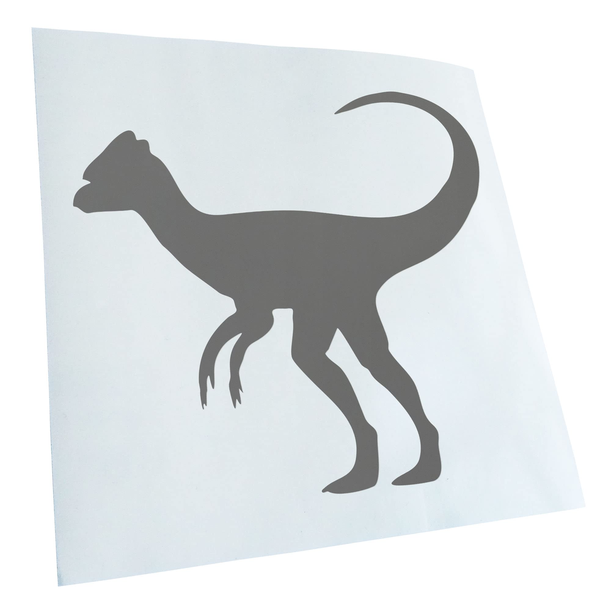 Kiwistar - Car Sticker - Grey - 30 x 27 cm Dinosaur Herbivore Sticker for Car, Laptop, Bicycle, Truck, Motorcycle, Multicoloured JDM Decal Racing