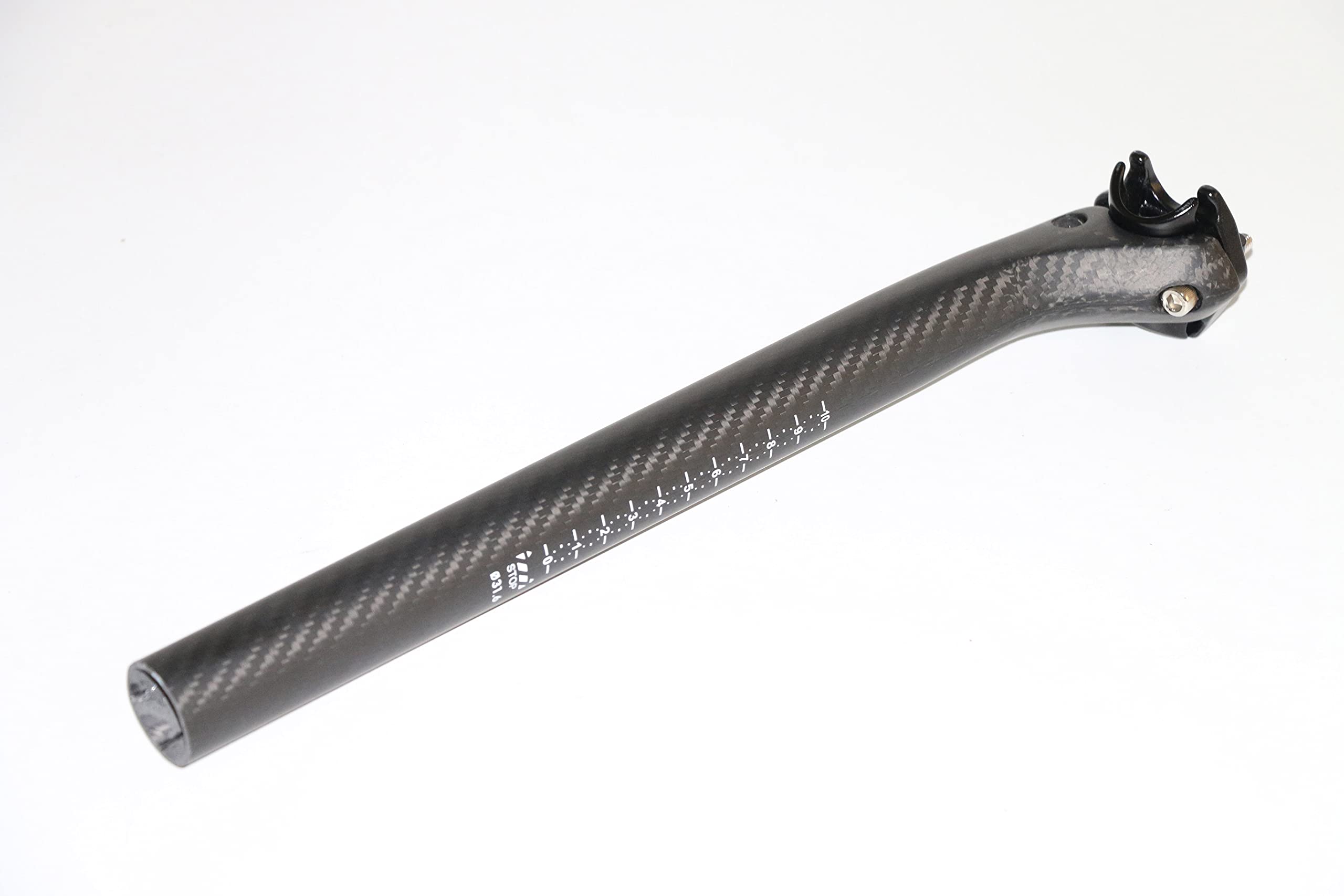 Tija Sillin Bicicleta de montaña Matt 3K Fibra de Carbono Completo Bicicleta Silliocontres MTB Partes 25.4/27.2/30.8/31.6 * 350mm 25mm Tija Telescopica MTB(27.2x400mm)