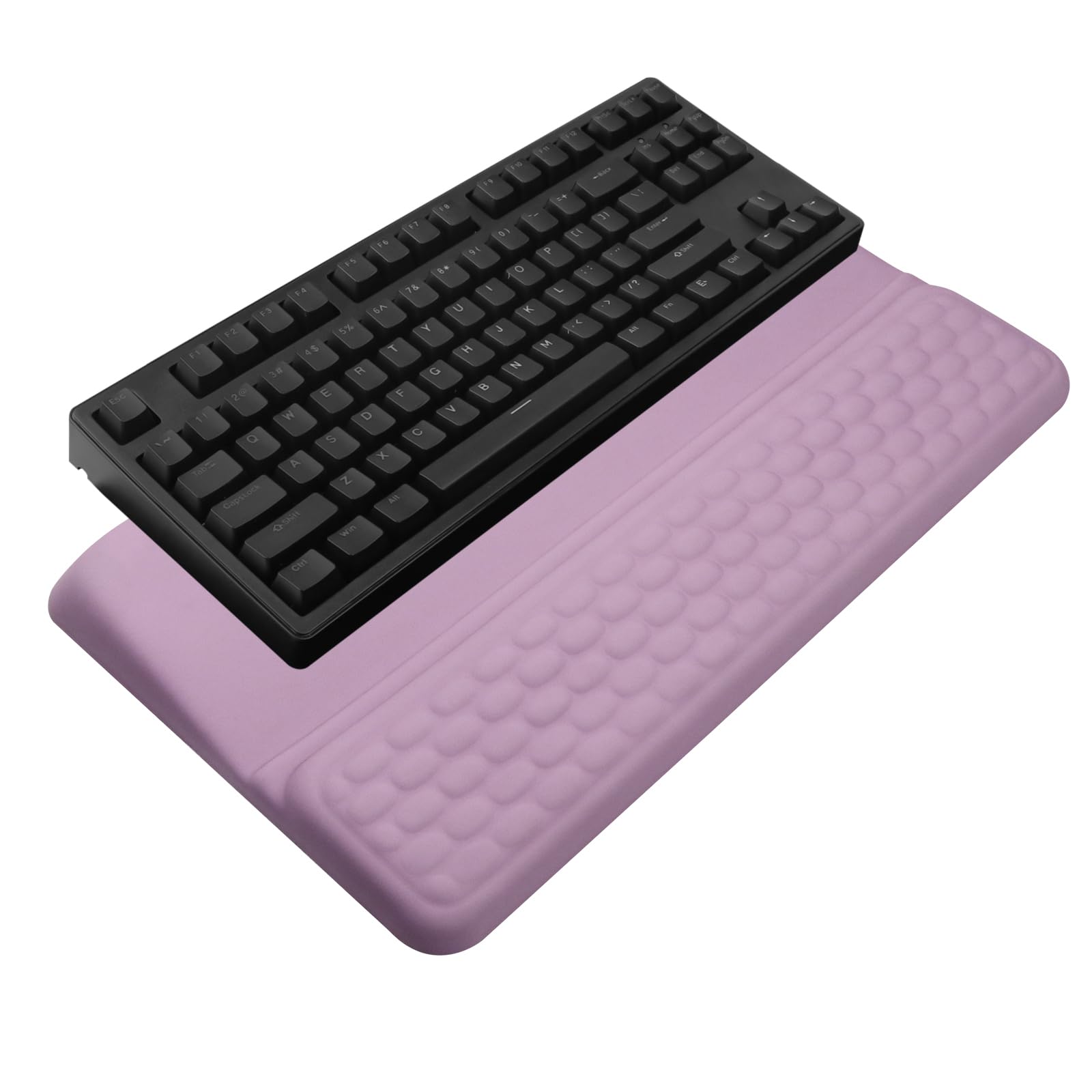 Computer Keyboard Stand with Wrist Rest Ergonomic Tilted Keyboard Holder - Keyboard Riser with Wrist Pad - Keyboard