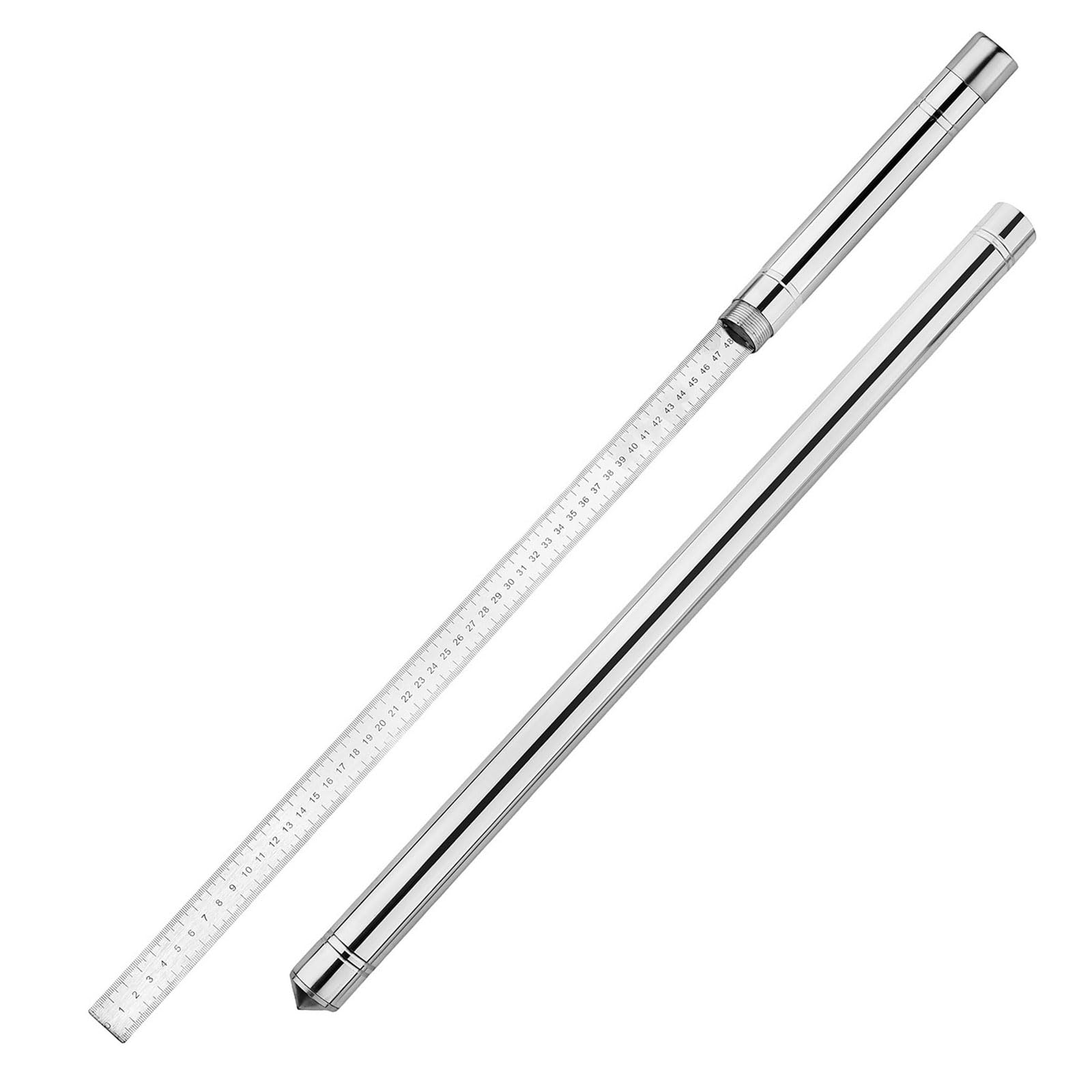Kaeltsyn Accuracy Metal Ruler With Anti Rust Finish 50Cm Ranges Suitable For Technical Drawing And Diyer Projects Measuring Tool For Woodworking