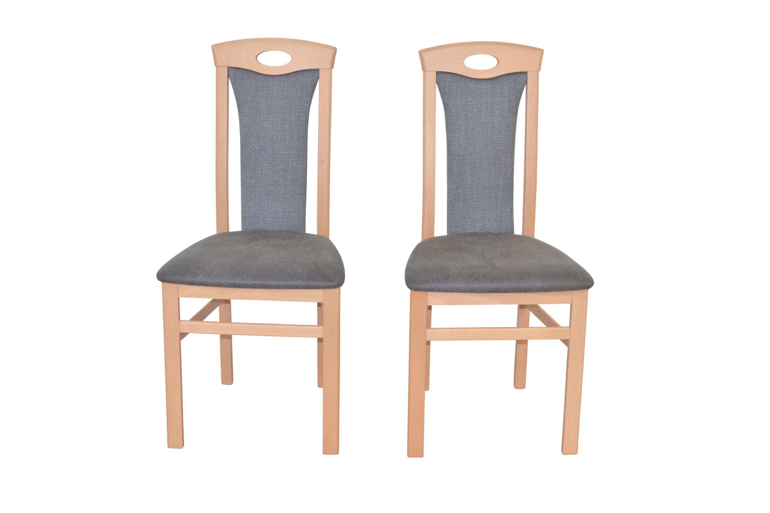 Eckbankgruppe (4teilig) Caro I buche/anthrazit