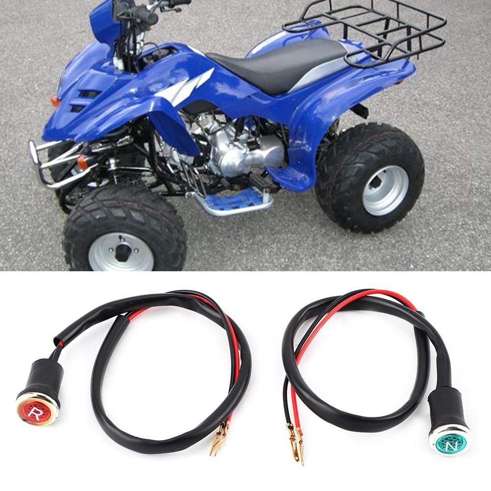 Akozon Indicator Light 12V Motorcycle Red Green Indicator Light Reverse and Neutral Gear Shifter Indicator Light Fit for 50 110 125 150 200 ATV