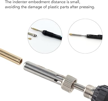 Socobeta Versatile Brass Heat Set Insert Tip Adapter for Pine64 TS100 TS101 PTS200 Soldering Iron Heads