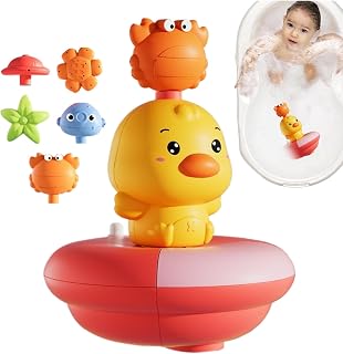 Bath Toys, Electric Duck Sprinkler, Interactive Water Game, Battery Operated Design, Safe Smooth Edges, Ideal para Boys, Girls, Shower, Pool, Beach, Indoor Fun 88,49 inch