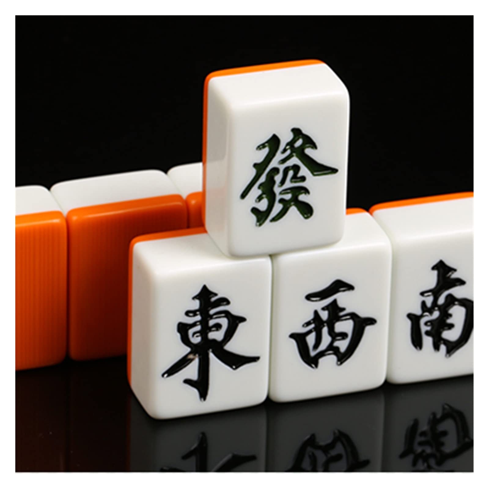 VSOLS Professionelles Mahjong, offizielles mittelalterliches Familienspiel, Mahjong-Schachspiel for Erwachsene, Tischspiele in voller Größe (Color : 4.2cm)