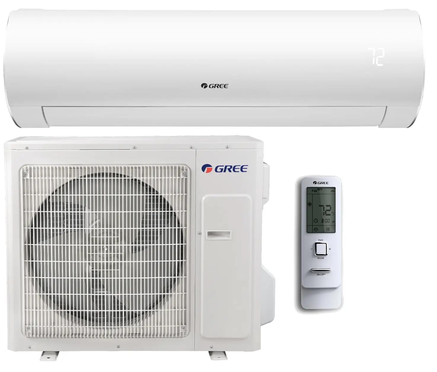 Generic GREE Sapphire Series 9,000 BTU Single Zone Wall-Mounted Ductless Mini-Split System