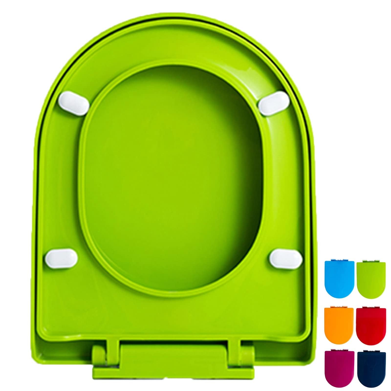 Soft Close Close, Close Shaped, red Toilet seat, Adjust Hinges, Quick Release, modifiable, Lightweight, Durable, Portable, User-Friendly, Compact, Adjustable