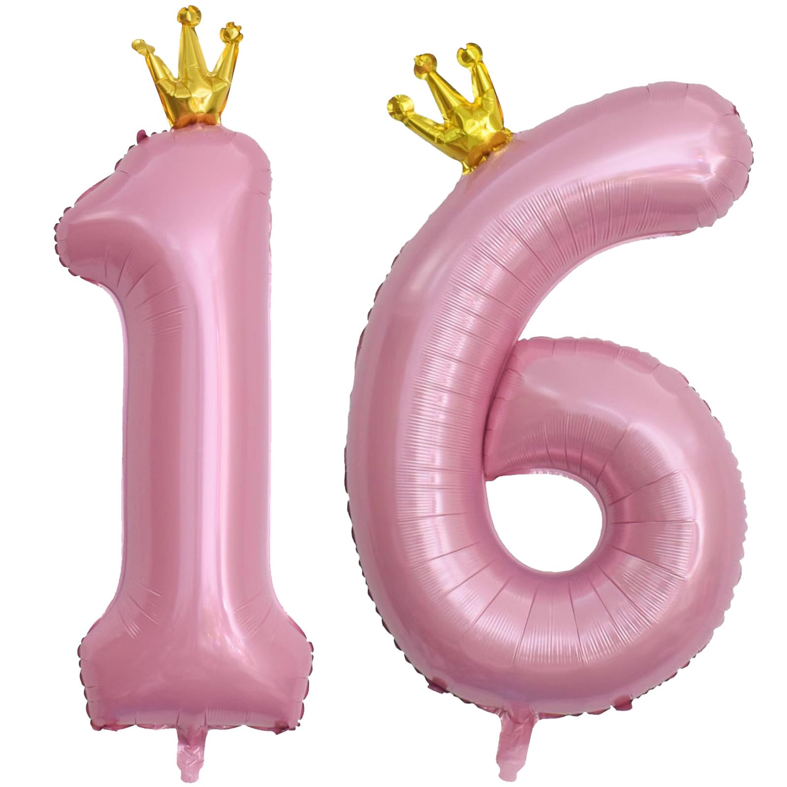 Amazon | 40インチ クラウンピンク 数字16バルーン ジャンボ