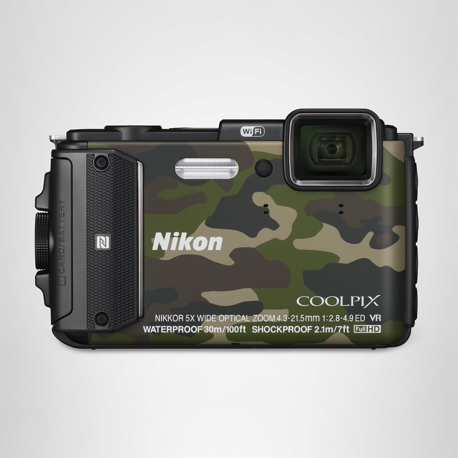 Amazon | Nikon デジタルカメラ COOLPIX AW130 カムフラージュグリーン