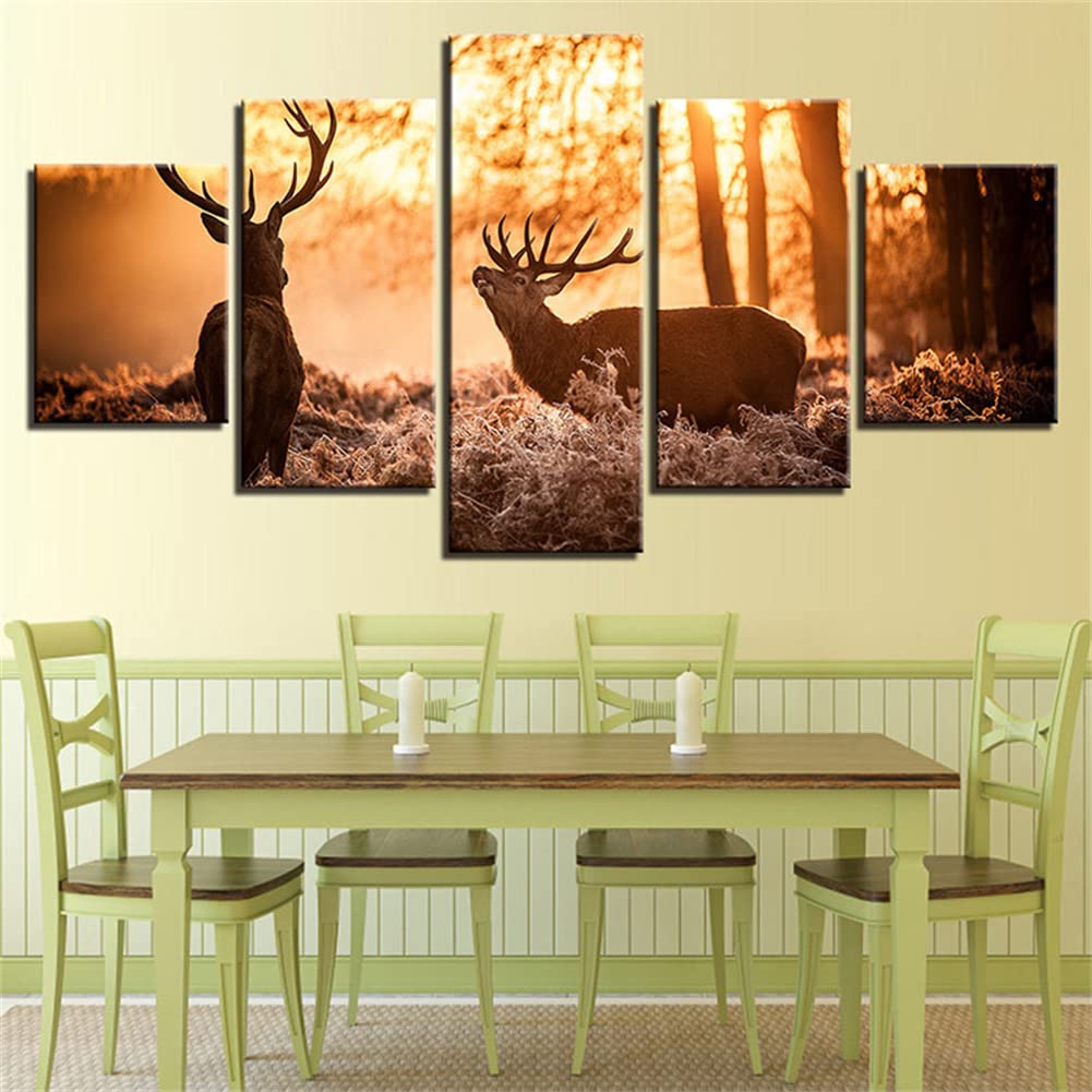 Idée Cadeau Créatif Diamond Painting 5D Kit Complet Broderie Diamant Cerf pour Adulte Enfant
