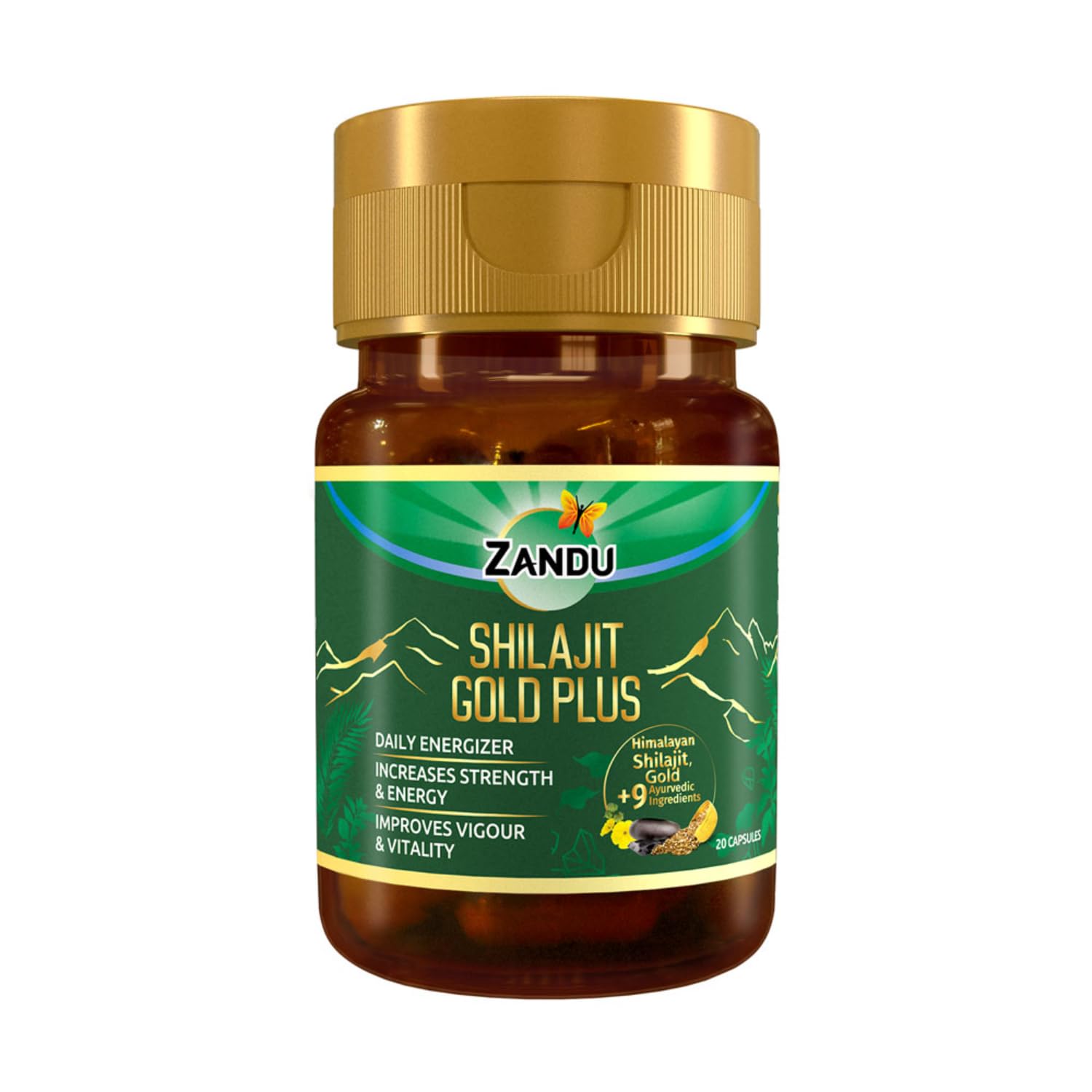 Zandu Shilajit Gold Plus| Scientifically tested advanced formula| Made using 100% Pure Himalayan Shilajit, Gold & 9 Ayurvedic herbs |Enhances strength, stamina, vigour, vitality and power | 20 Caps (B0CHFR2YYK) Amazon Price History, Amazon Price Tracker
