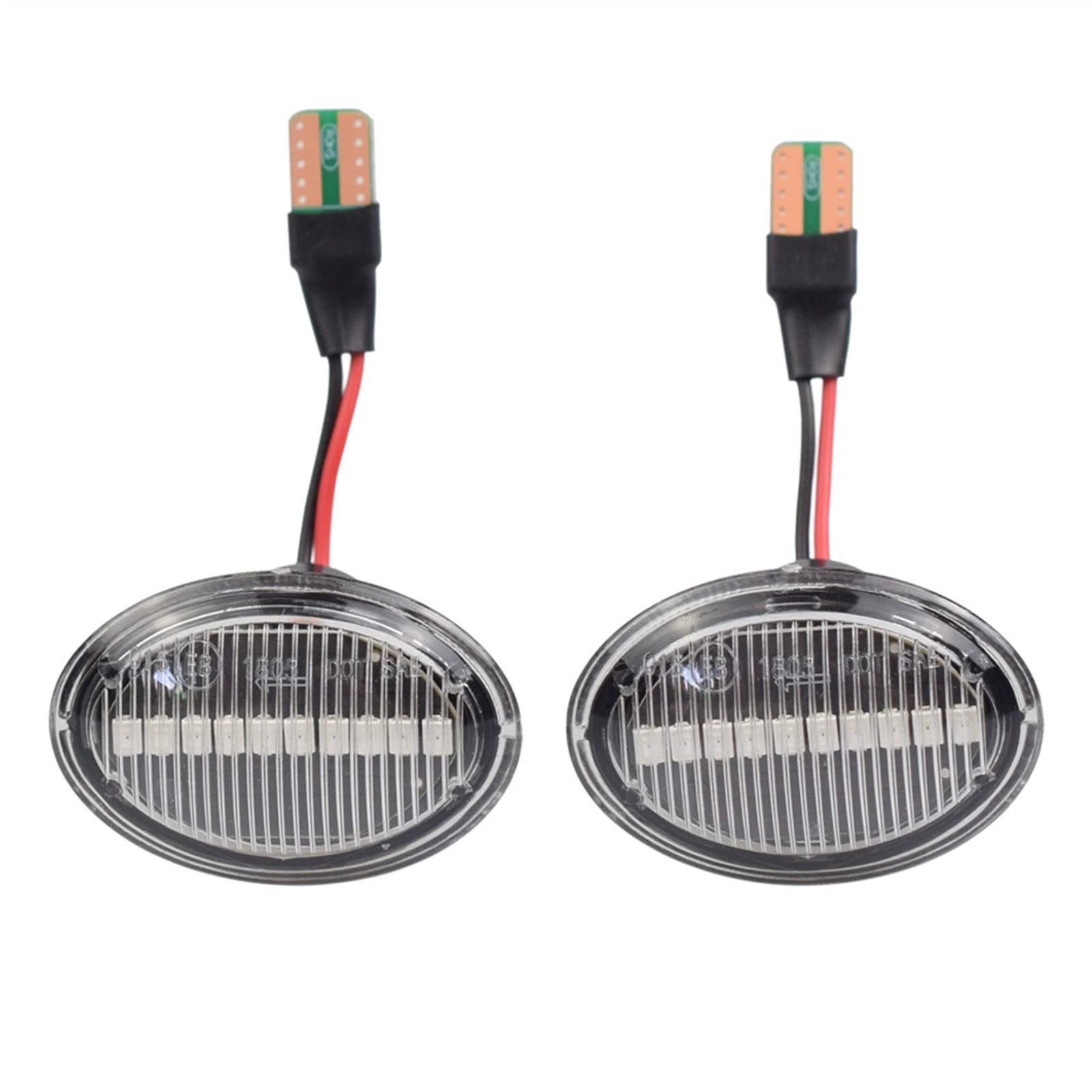 2 Pezzi Luci di Posizione Laterali per Auto Indicatori di Direzione A LED Lampade Dinamiche T10 per Lancia per Lybra 1999-2005 per Ypsilon 2003-2011 Luci Parafango Auto Indicatori di Direzione