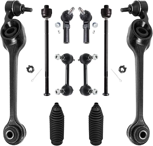 Miniatura 173 de Detroit Axle - Kit de suspensión frontal de 10 piezas para Chevy Trailblazer EXT GMC Envoy XL XUV Buick Rainier Isuzu Ascender Olds Bravada, brazos