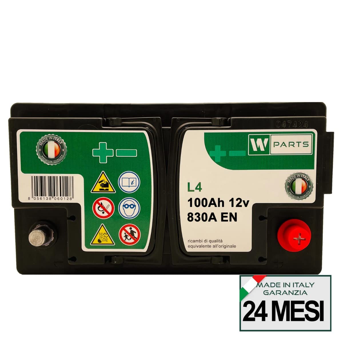 BATTERIA AUTO 100 Ah 850A Spunto 315x175x190