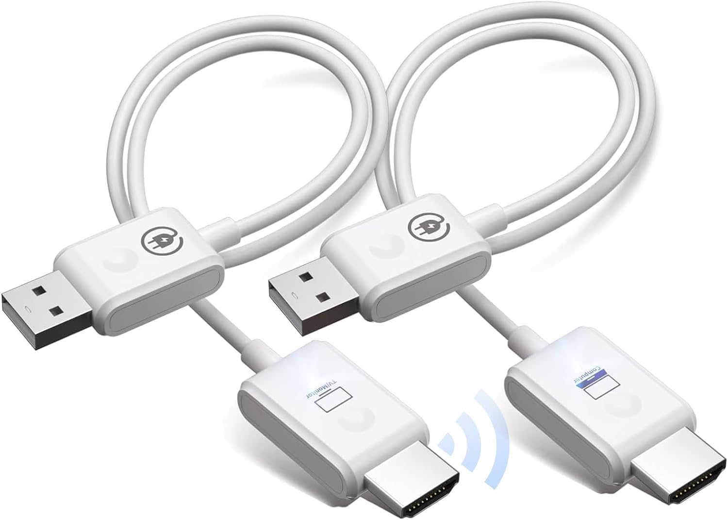 MICROWARE HDMI Transmitter and Receiver 1080P – Kit for Laptop, PC, Camera, Projector, Monitor, Cable Box, HDTV – Plug & Play, No Lag, Compact – 50 Meter Extender White-image-14