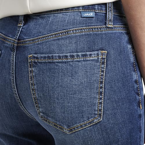 JAG Women's Carter Mid Rise Girlfriend Jeans, Mid Vintage3