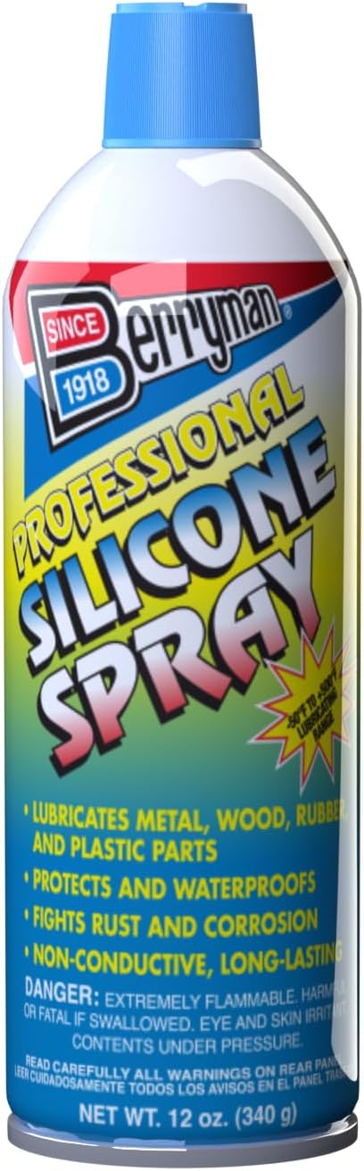 Berryman 1716 Professional Silicone Spray VOC Compliant in All 50 States, 12 oz., Pack of 1