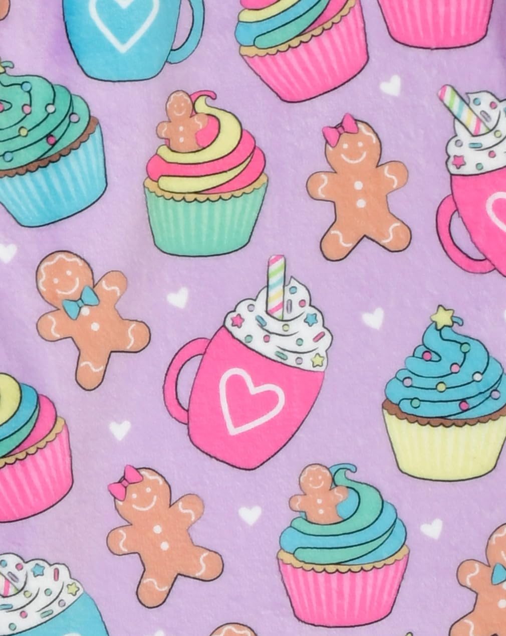 iscream Big Girls Silky Soft Plush Fun Print Fleece Pants - Joyous Holiday Collection - Image 2