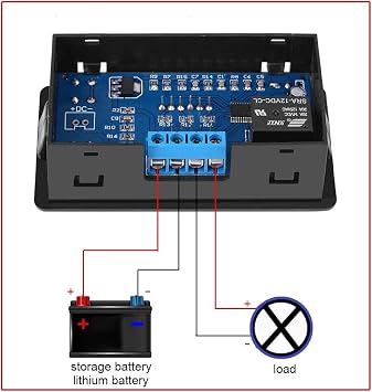 1 Pcs Battery Low Voltage Controller Protection Panel 12V-48V Universal Undervoltage Cut Off Automatic Switch Recovery Protection Controller