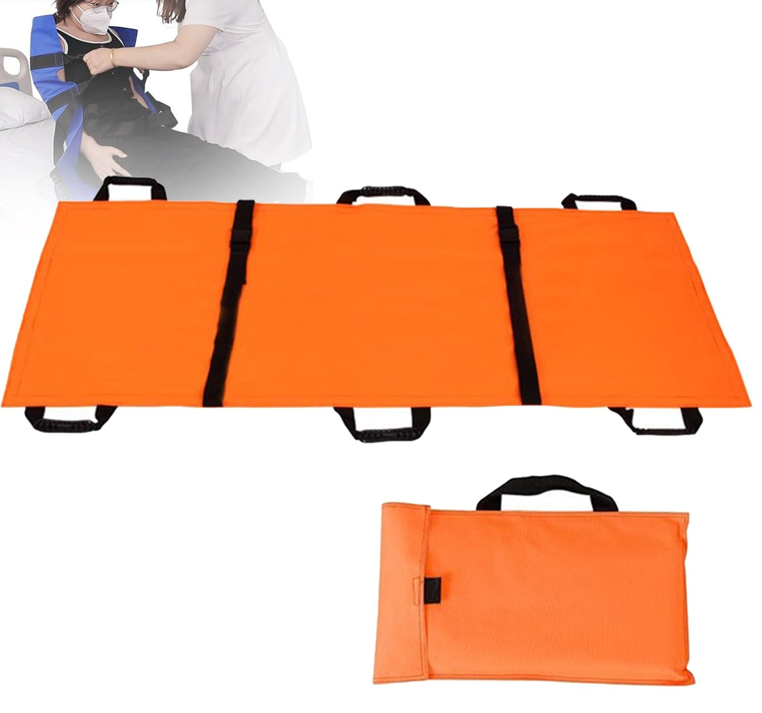 Notfalltrage Gleitmatte Pflege Multifunktion Notfall Rettungstrage Trage Aus Oxford Stoff Tragbare Transporttrage Weiche Erste Hilfe Haushalts Krankentrage Gleitmatte Pflege B,180 * 70cm