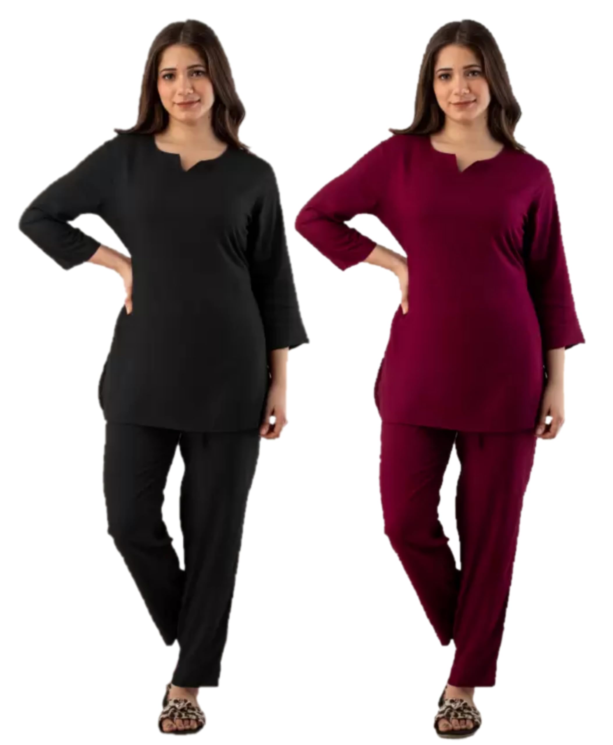 femimode Night Suit for Women Rayon-picture-20