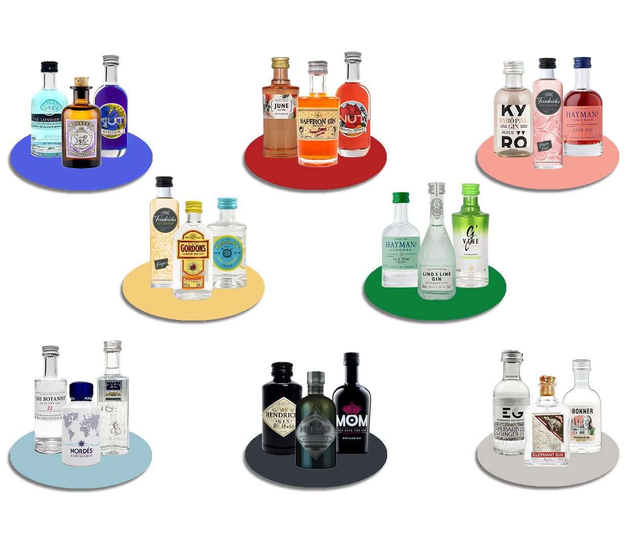 Mixcompany.de Bar & Glas Gin Adventskalender - 24 verschiedene Gin Sorten Tasting Set Probierset Kalender