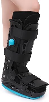 Tall Walker Fracture Boot Inflatable Walking Boot Air Cam Walker Brace Orthopaedic Boot for Sprained Ankle, Foot Pain Recovery, Calf Fracture, Broken Foot, Achilles Tendonitis L