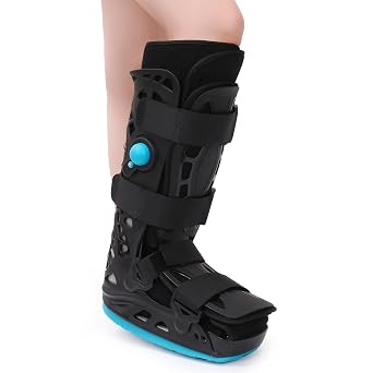 Tall Walker Fracture Boot Inflatable Walking Boot Air Cam Walker Brace Orthopaedic Boot for Sprained Ankle, Foot Pain Recovery, Calf fracture, Broken Foot, Achilles Tendonitis L
