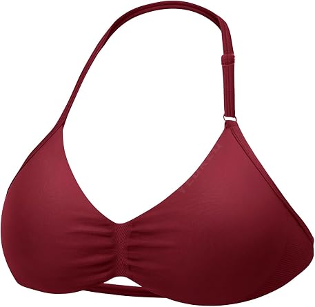 YEOREO SoftHue Impact Strappy Halter Bra for Sports Women Workout Padded Gym Yoga Bra