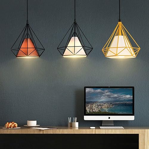 Miniatura 4 de Lámpara colgante moderna de hierro forjado jaula colgante vintage industrial lámpara colgante de techo E26 Retro loft comedor restaurante bar