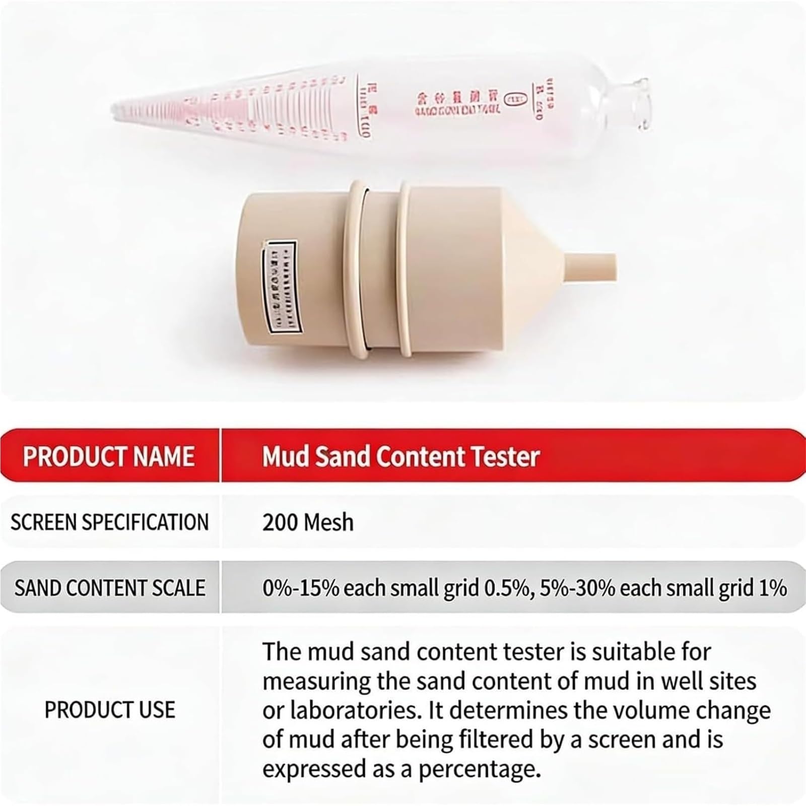 Kit di viscosimetro portatile per fango, idrometro e contenuto di sabbia, scatola in alluminio, reometro preciso, per analisi di laboratorio e perforazione sul campo