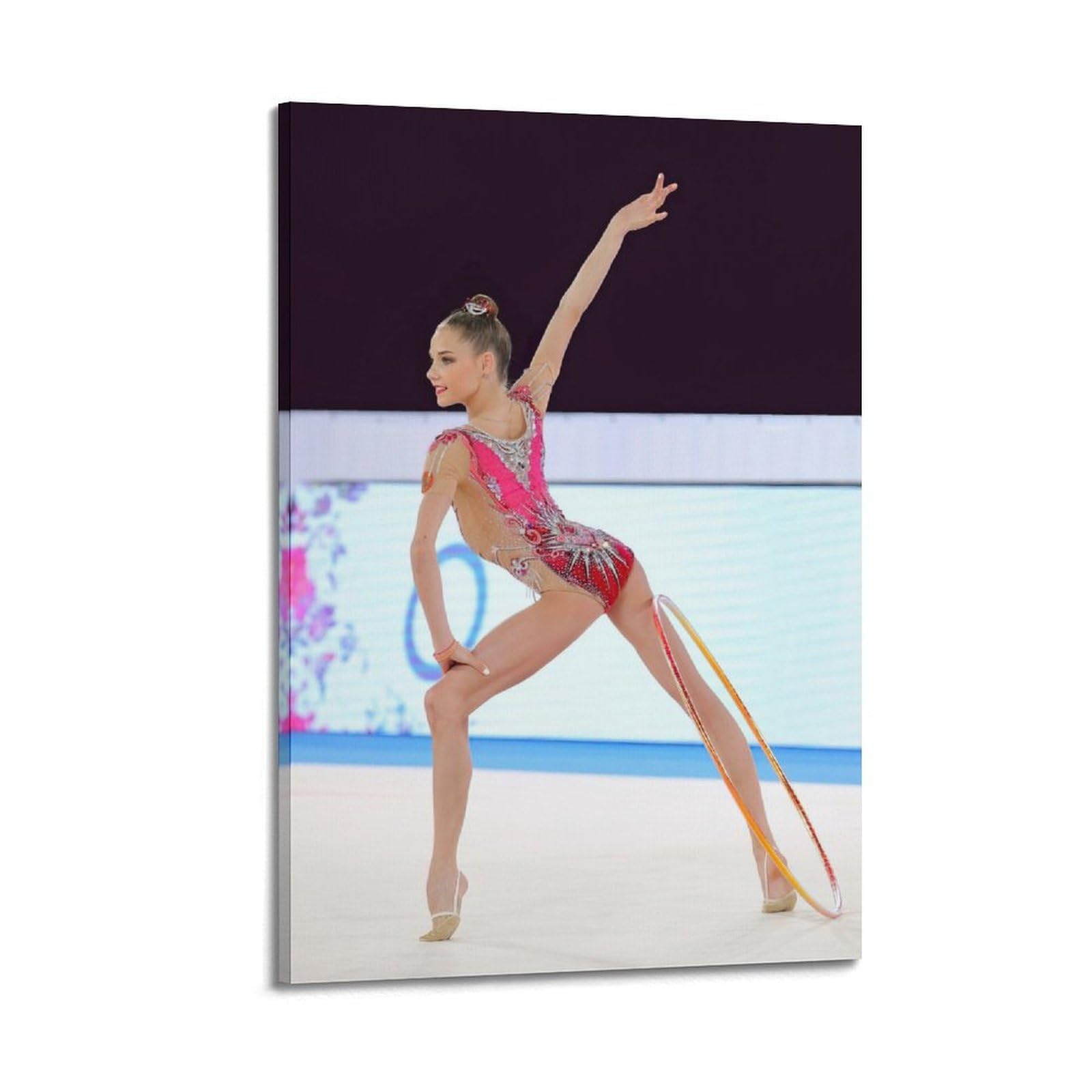BINKAIYI Poster décoratif sur toile représentant des femmes et gymnastiques, style sportif et artistique - Décoration murale moderne pour chambre à coucher - 50 x 75 cm