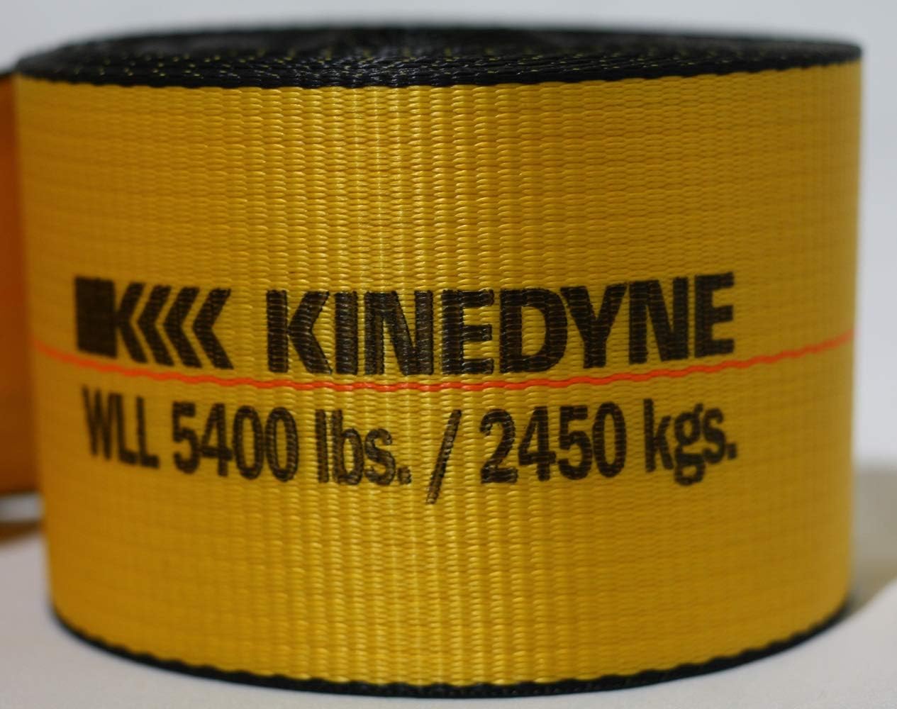 Mytee Products Kinedyne Winch Straps 4" x 30' Gold Heavy Duty Tie Down w/Flat Hooks WLL# 5400 lbs | 4 Inch Cargo Control for Flatbed Truck Utility Trailer (4 Pack)