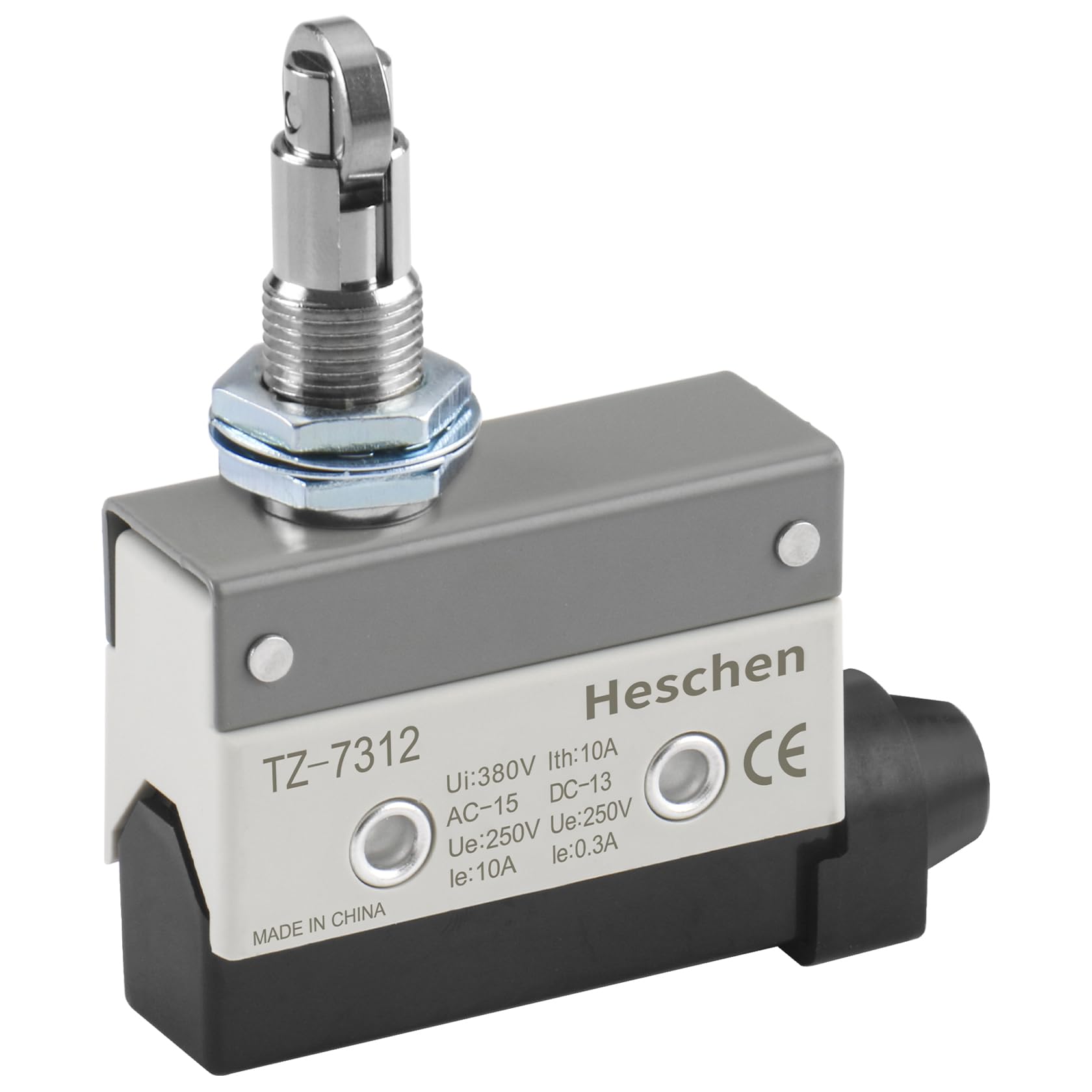 Horizontal limit switch TZ-7312 momentray cross roller plunger actuator AC 380V 10A single pole