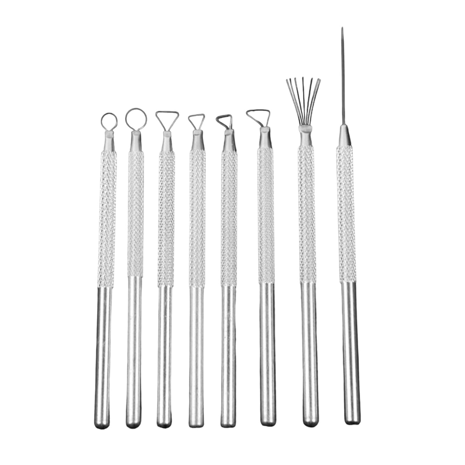 Tsophreniq 8Pcs Ceramic Pottery Clay Wire Sculpting Tool with Wire Tip and Needle Detailing for Pottery Clay Carving, Modeling Ceramic Repair