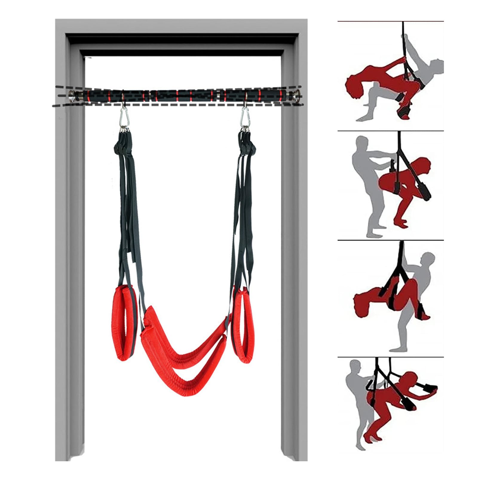 [ZAŖŲχ✸ΡR0DUCTS] Altalene yoga a soffitto rotanti a 360° di lusso rosse ṧexᑭḭṧ Juĝuețeś Ŝexừalê Cuscino a 3 strati per giochi indoor ậdult ṧexṧexṑ ṧex Šêxy Kit Šêx Toysper Bõndägë