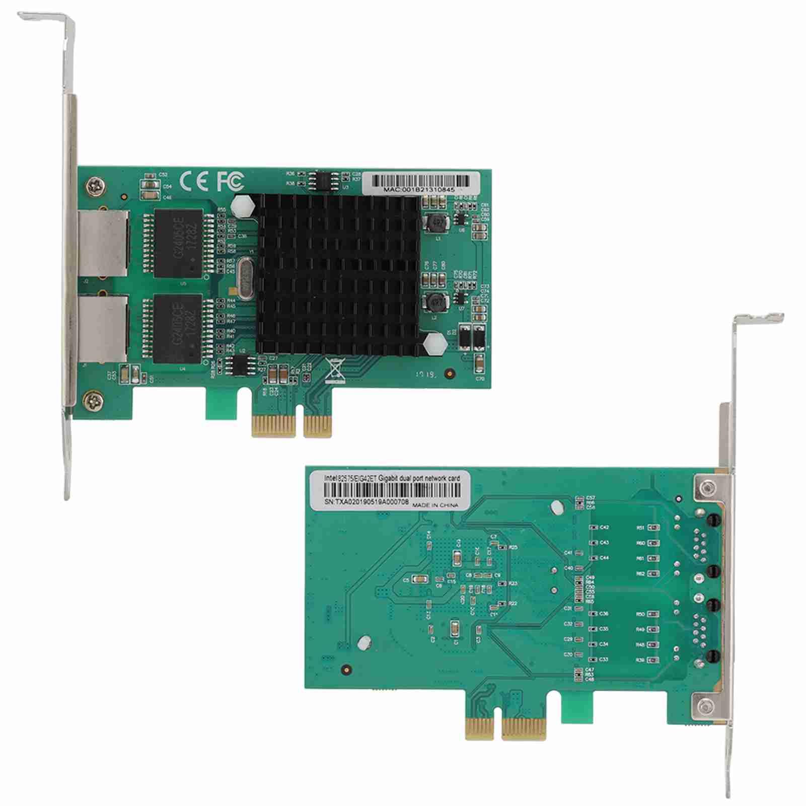 Sxhlseller Carte Réseau Gigabit Ethernet - Carte Réseau PCI-E pour L'utilitaire Pro Set pour Device Manager