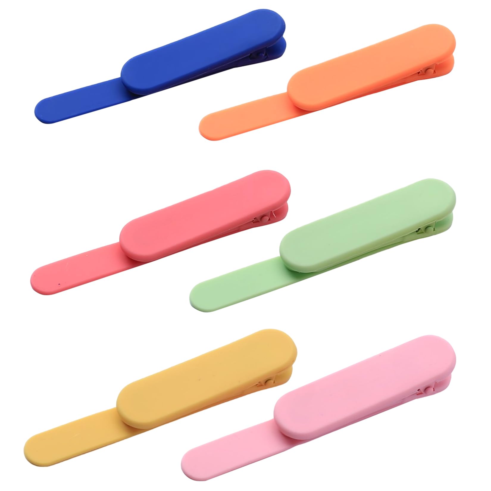 Pack of 6 Automatic Bookmarks, Silicone Bookmarks, Personalised, Cute Funny Intelligent Automatic Bookmark, Aesthetic for Women and Men