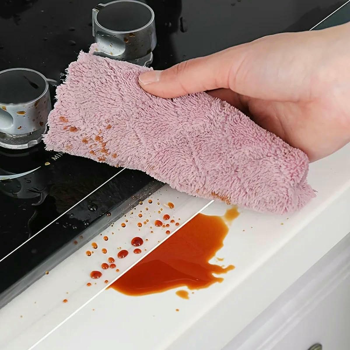Bande adhésive nano imperméable anti-taches 5 cm x 10 m transparente pour joints cuisine salle de bain