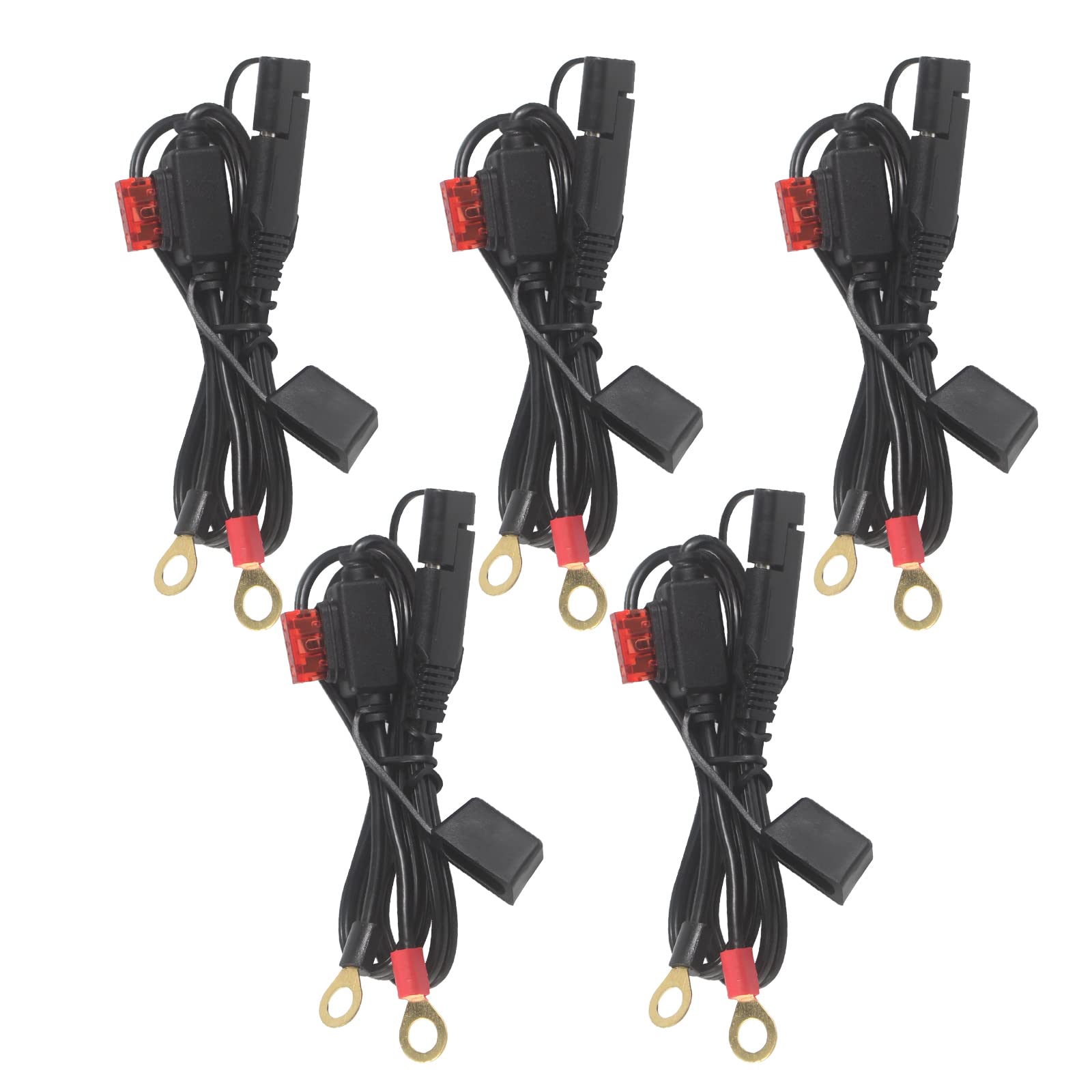 Buy [ 5 PACK] Sae to O Ring Terminal Harness 2FT Sae Eyelet Ring