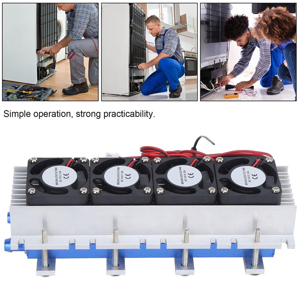 288W Semiconductor Refrigerator Peltier Cooler 12V DC Water-Cooled Module for 20L Space Exploration and Learning