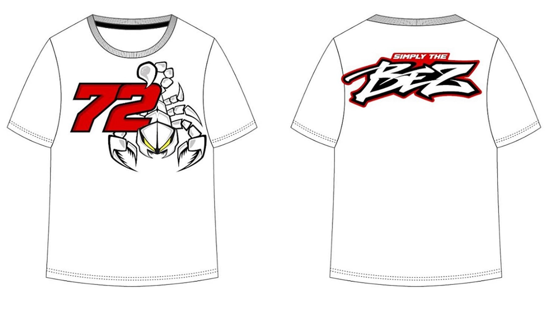 VR/46 RIDERS ACADEMY Marco Bezzecchi T-Shirt,Man,White,S