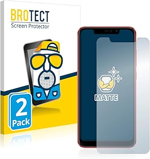 BROTECT Protector Pantalla Mate para Xiaomi Redmi Note 6 Pro [2 Unidades] - Anti-Reflejos